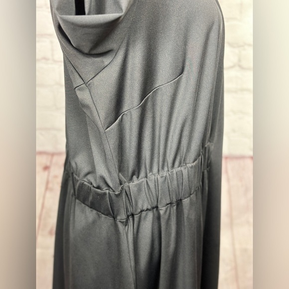 Lane Bryant black one shoulder midi maxi dress, sz 18 20, EUC - Picture 3 of 9